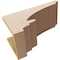 Ekena Millwork 9"W x 18"D x 9"H Wide Diane Rough Cedar Woodgrain TimberThane Corbel, Primed Tan CORUR09X18X09DIARCPR - alternate 6